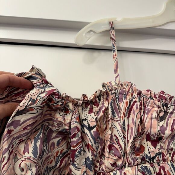 𝅺House of Harlow 1960 Teresa Purple Paisley Puff Sleeve Maxi Dress size medium - Picture 10 of 14